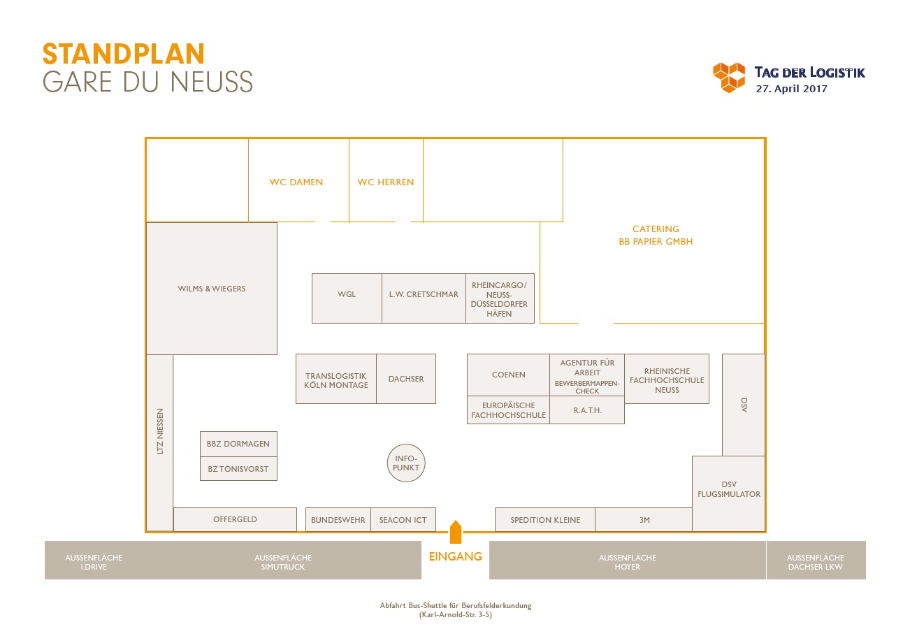 Tag der Logistik Hallenplan