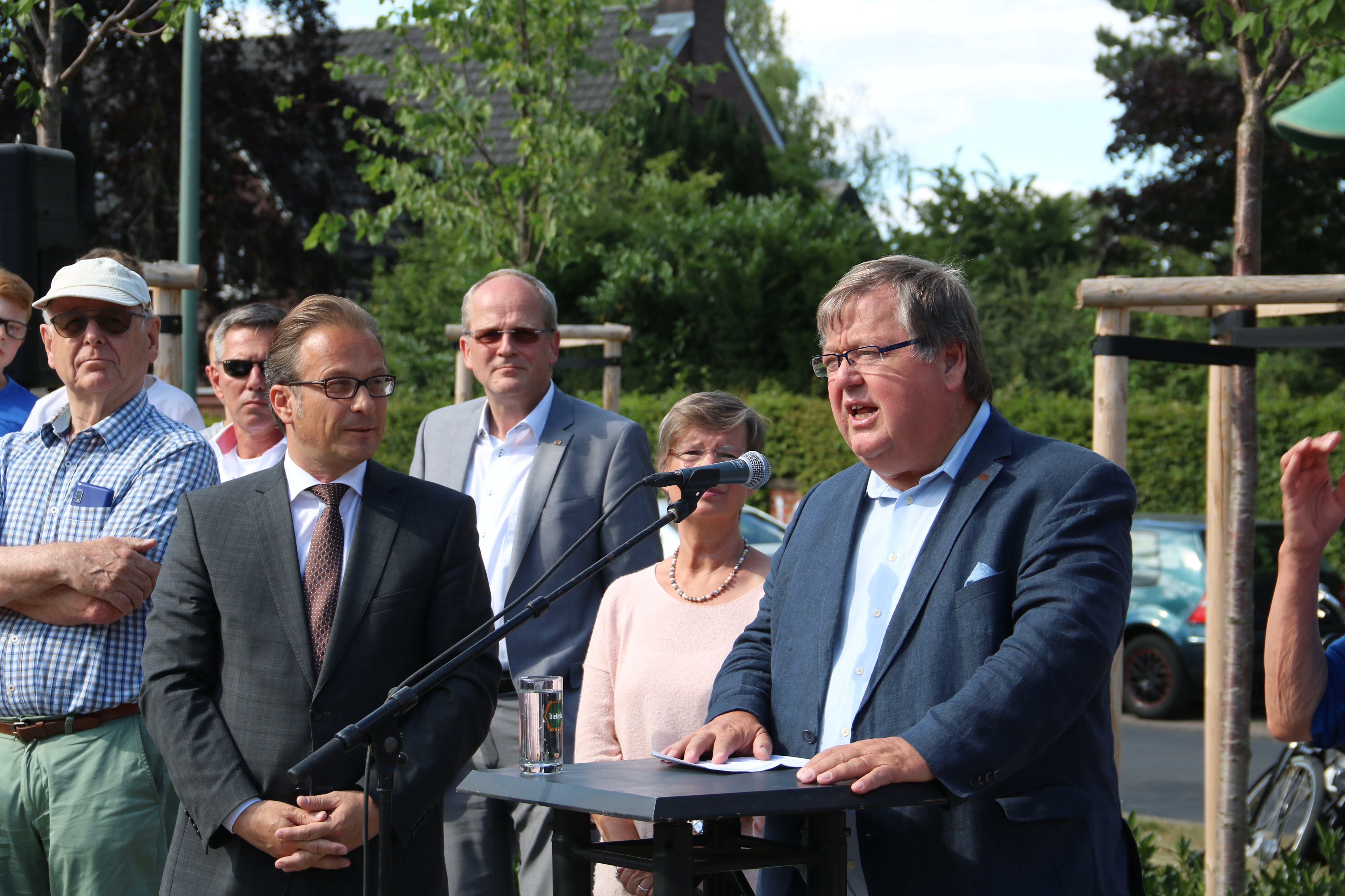 Bürgermeister Reiner Breuer und Initiativkreis-Vorsitzender Joachim Goerdt(v.l.)