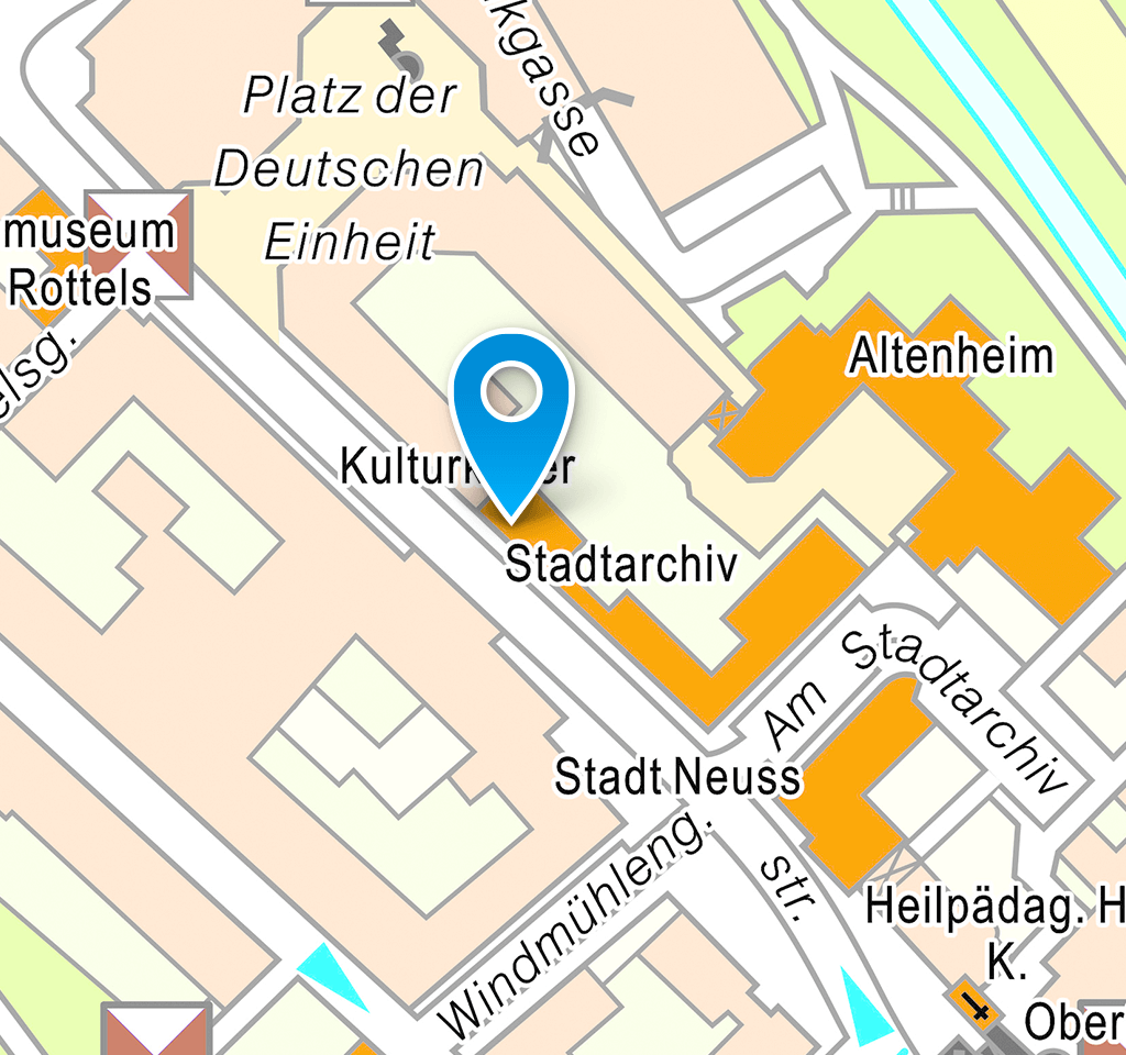 Bürgerhaus: Lageplan Innenstadt