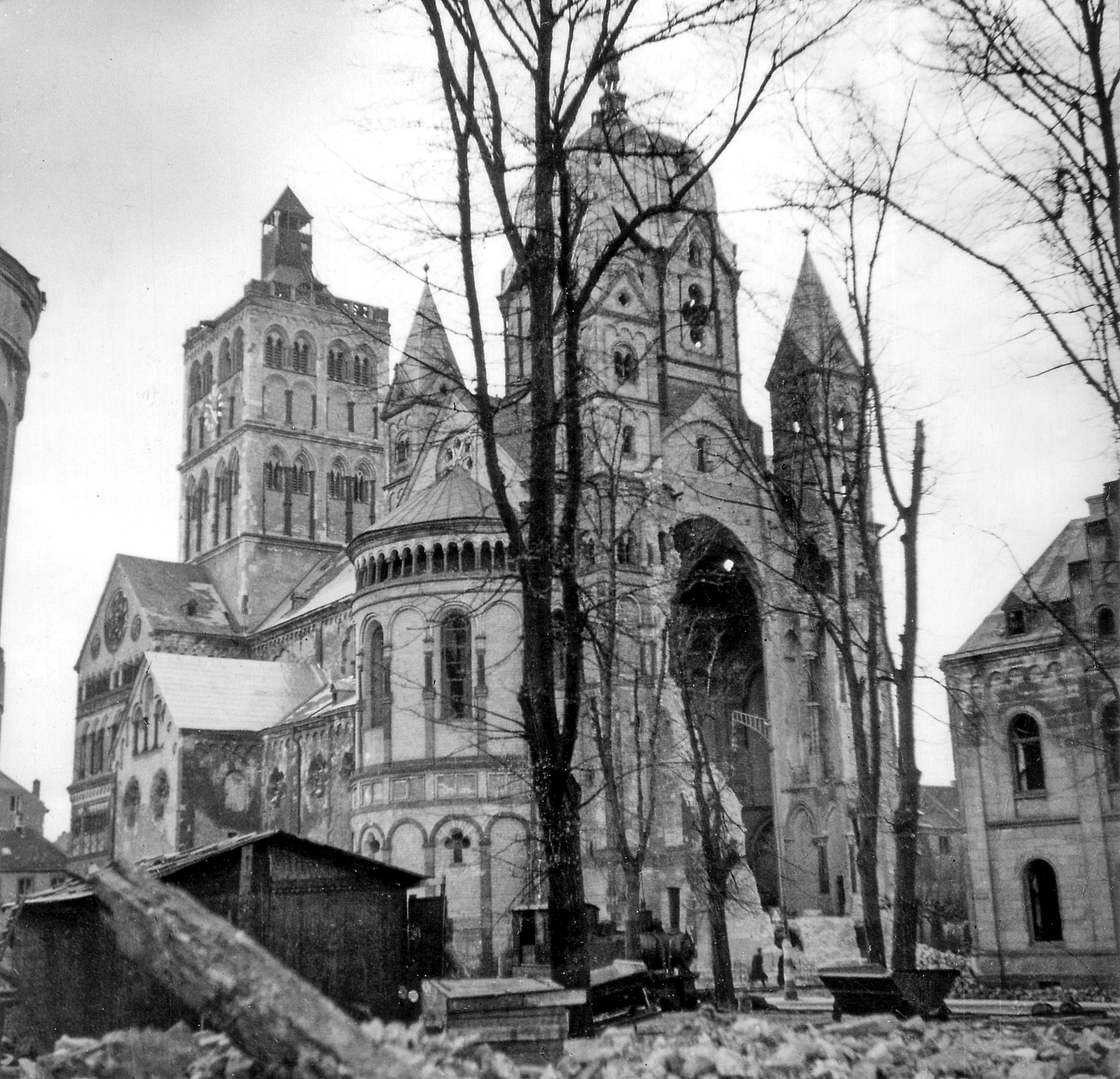 Das Münster nach der Zerstörung der Ostkonche