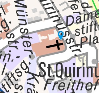 Quirinus-Münster: Stadtkarte