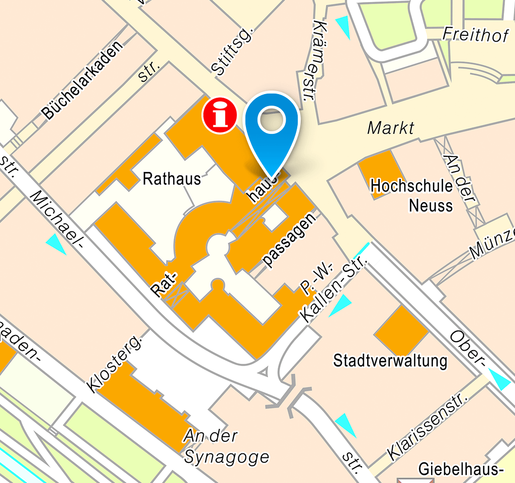 Rathaus: Lageplan Innenstadt