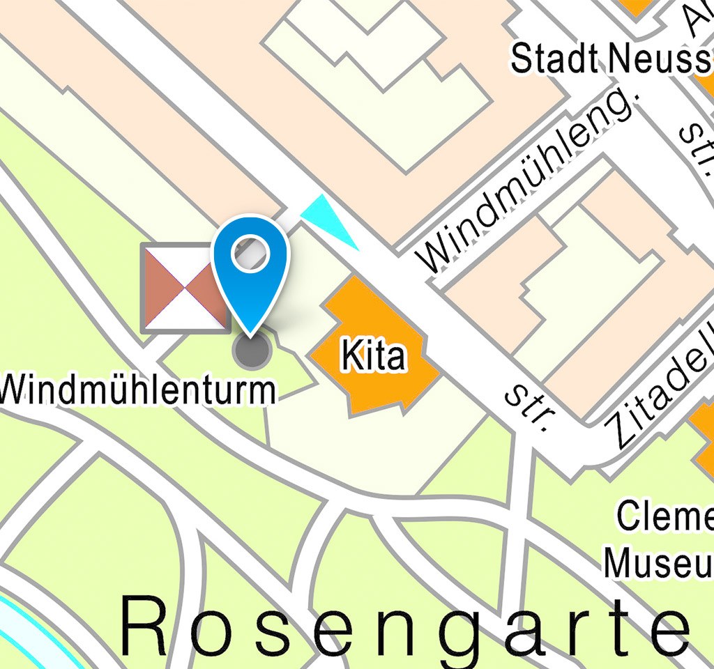 Windmühlenturm: Lageplan Innenstadt